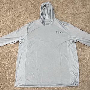 HUK LS shirt size 2X and NWT! Has Hood also
